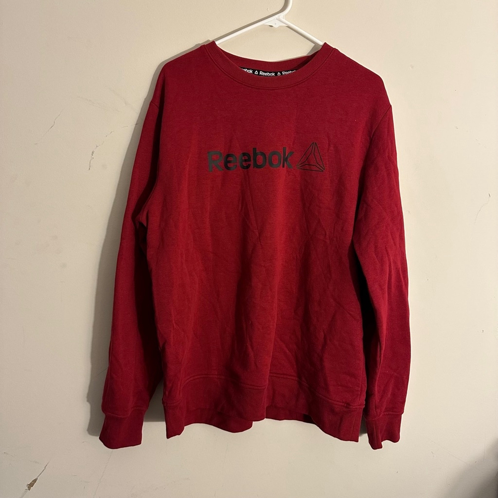 Men's Reebok Sweatshirt Size L Red